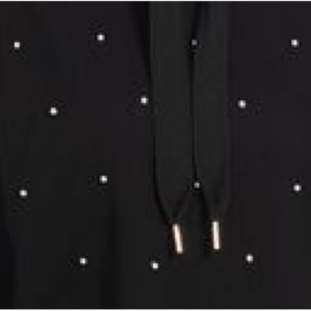 Generation Love Tía Pearl Cotton Blend Hoodie in Black XS NWOT - Picture 2 of 6